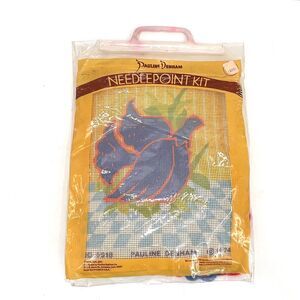 Pauline Denham Needlepoint Kit Blue Bird Dove Vintage 1974 RARE